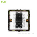 Safe indoor 1Gang 2Pin Socket Outlet CB certification